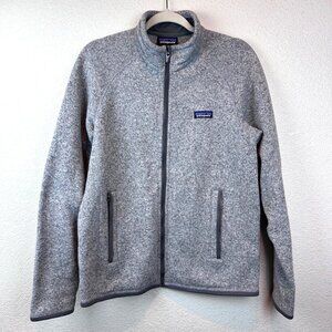 Patagonia Gray Zip-up fleece sweater